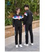 Bộ nỉ thể thao nam MDB-274-08-01 Đen phối trắng